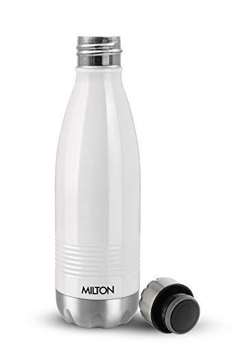 Milton Duo Deluxe 1000 Thermosteel 24 Hours Hot and Cold Water Bottle, 1  Litre, Silver