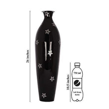 Load image into Gallery viewer, Alnico Decor Metal Flower Vase (Black_26 Inch) - Home Decor Lo