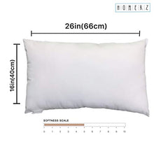 Load image into Gallery viewer, Homerz™ Ultra Soft (Set of 3) Large Size Fibre Pillows for Bed | 17 x 27 Inch Guaranteed Exact Size | Made in India Pillow Set (3) - Home Decor Lo