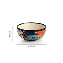 Load image into Gallery viewer, ExclusiveLane The Serving Hut Goblets Ceramic Bowls Set Dinner Bowls - 6 Pieces, Multicolour - Snack Bowls Serving Bowls - Home Decor Lo
