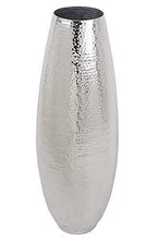 Load image into Gallery viewer, SWHF White Metal Extra Large Hammered Vase - Home Decor Lo