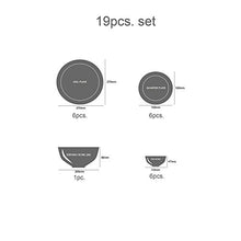 Load image into Gallery viewer, Cello Imperial Winter Frost Opalware Dinner Set, 19 Pieces, White - Home Decor Lo