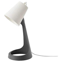 Load image into Gallery viewer, Ikea SVALLET Work lamp, Dark Grey, White(Max.: 8.6 W Height: 35 cm (14&quot;) Base Diameter: 16 cm (6&quot;) Shade Diameter: 11 cm (4&quot;) Cord Length: 200 cm (6 &#39; 7&quot;)) - Home Decor Lo