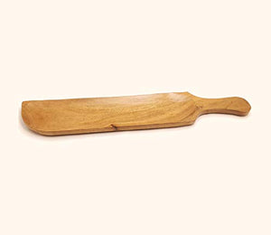 KRAFTLYTOUCH Wooden Platter Serving Tray || Salad Tray || Snack Tray || Food Safe || Acacia Wood - Home Decor Lo
