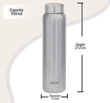 Load image into Gallery viewer, Milton Aqua 1000 Stainless Steel Water Bottle, 930 ml, Silver - Home Decor Lo