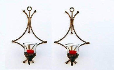 Antique handicrafts items Iron Wall Scone Candle Holder for Home & Living Room/Tea Light Hanging Candle Holder