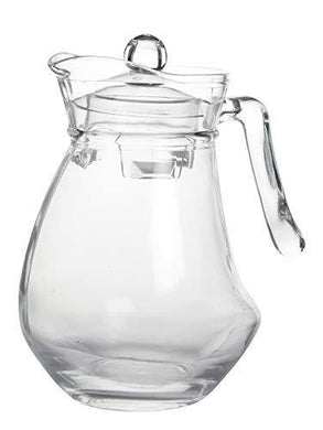 Luminarc White Glass 1300 ml Wavy Jug ( 1 Pc ) - Home Decor Lo
