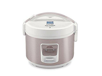 KENT Electric Rice Cooker 3-litres 860-Watt (White and Reddish Grey) - Home Decor Lo