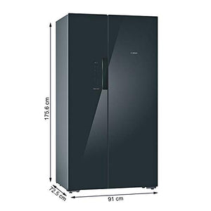 Bosch 655 L Frost Free Side-by-Side Refrigerator(KAN92LB35I, Black, Inverter Compressor) - Home Decor Lo