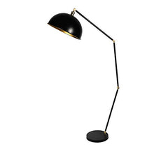Load image into Gallery viewer, Craftter 18 inch Dia Metal Shade Black Veriable Shape Floor Lamp Decorative Standing Night Light Delightful Shade Floor Lamps for Living Guest Waiting Reception and Bedroom Decorative Floor Lighting - Home Decor Lo