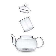 Load image into Gallery viewer, Octavius Borosilicate Glass Teapot/Kettle with Heat Resistant Removable Glass Infuser and Lid - 800ML - Home Decor Lo