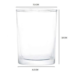 Femora Clear Glass Royal Glass Tumbler Water Glass,230 ML,Set of 4 - Home Decor Lo