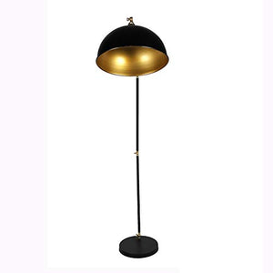 Craftter 18 inch Dia Metal Shade Black Veriable Shape Floor Lamp Decorative Standing Night Light Delightful Shade Floor Lamps for Living Guest Waiting Reception and Bedroom Decorative Floor Lighting - Home Decor Lo