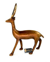 Load image into Gallery viewer, Two Moustaches Vintage Standing Deer Brass Showpiece - Home Decor Lo