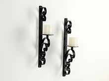Load image into Gallery viewer, Hosley Set of 2 Decorative Wall Sconce/Candle Holder with Free Candles - Home Decor Lo