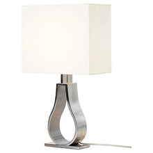 Load image into Gallery viewer, Ikea KLABB Table lamp Table lamp, Off-White, Nickel-Plated, 44 cm (17 3/8&quot;) - Home Decor Lo