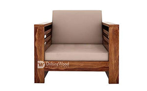 DriftingWood Wooden Sofa Set for Living Room | 5 Seater Sofa Set 3+1+1 | Teak Finish, Sheesham - Home Decor Lo