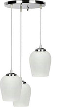 Load image into Gallery viewer, Royal Glass Hanging Fancy Pendant Ceiling Lamp (White) - Home Decor Lo