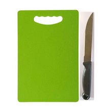 Load image into Gallery viewer, Amar Impex Premium Plastic Chopping Board with 1 Knife, Green - Home Decor Lo