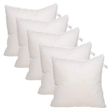 Load image into Gallery viewer, ROYAL TREND Hotel Quality Cotton Fiber 5 Piece Cushion Filler - 12&quot; x 12&quot;, White - Home Decor Lo