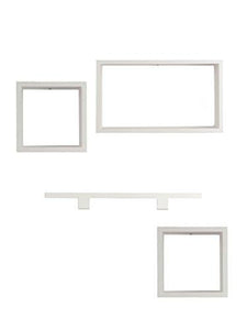 Artesia Wall Shelf with 4 Shelves (White) - Home Decor Lo