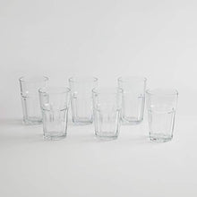 Load image into Gallery viewer, Home Centre Medleys Stackable Water Glasses- Set of 6 - Transparent - Home Decor Lo