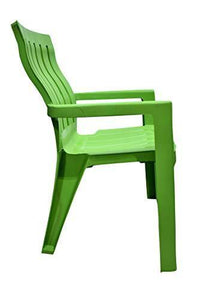RW REST WELL Kingdom Spine Series Lumbar Support Extra Durable Plastic Chair for Home, Garden, Office & Restaurants (Green, Set of 2) - Home Decor Lo