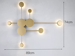 CITRA 6 LED Modern Gold Wall Light - Warm White