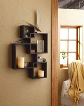 Load image into Gallery viewer, WOODKARTINDIA Intersecting Wall Shelf for Wall Decoration/Wall Shelves/Wall Rack for Home Decor/Book Shelf for Office Decor - Home Decor Lo