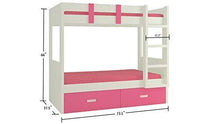 Load image into Gallery viewer, Adona Adonica Kids Room Furniture Set with Right Ladder Bunk Bed, Wardrobe and Desk Barbie Pink - Home Decor Lo