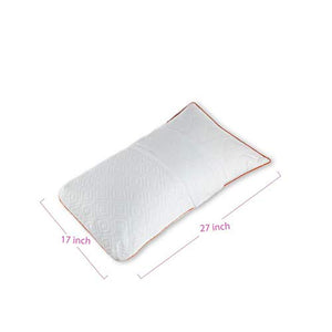 SuperGuard &Sleep Micro Fibre Pillow – Soft and Comfortable Sleeping Bed Pillow (White, 27”x 17”) - Home Decor Lo