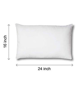 Urban Basics Soft Microfibre Pillow, 16"x24" Inch, White, Set of 6 (PIL04_6) - Home Decor Lo
