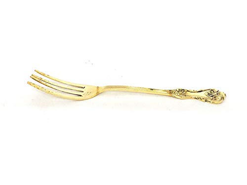 KBB 100% Brass Desert Fork Spoon/Home DÉCOR/Gift (Pack of 1) - Home Decor Lo