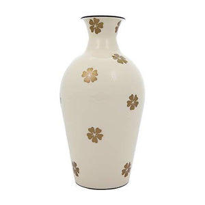 Alnico Decor Steel Flower Vase (Cream_12 X 6.5 Inch) - Home Decor Lo