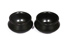 Load image into Gallery viewer, Crock Comforts- Handmade Ceramic Handi Shape Black Chutney/Serving Dip/Desert Bowl (3 inch Diameter) -Set of 2(Microwave &amp; Dishwasher Safe, CC- HBD02) - Home Decor Lo