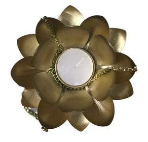 Forever Fashion Decoratively Designer Diwali Festival Diya Light T-Light Candle Holder Wall Hanging Golden - Home Decor Lo