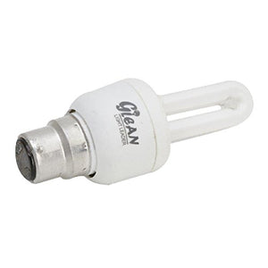 Glean 5 Watt -CFL 2 Tube Compact Fluorescent Light (White) - Pack of 3 Bulbs - Home Decor Lo