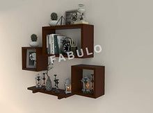Load image into Gallery viewer, Fabulo Room Decor Wall Shelf with 4 Shelves Brown - Home Decor Lo