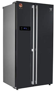 Panasonic 584 L Inverter Frost-Free Side by Side Refrigerator (NR-BS60VKX1, Dark Grey, Stainless Steel Finish) - Home Decor Lo