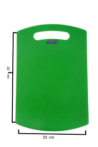 Amar Impex Premium Plastic Chopping Board with 1 Knife, Green - Home Decor Lo