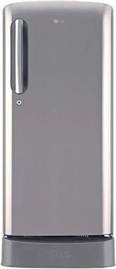 LG 190 L 4 Star Inverter Direct Cool Single Door Refrigerator (GL-D201APZY, Shiny Steel) - Home Decor Lo