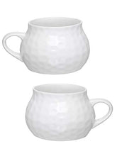 Load image into Gallery viewer, Clay Craft Basics - Ceramic Soup Maggie and Noodle Cup Hammered, 460ml, 2 Pieces - Home Decor Lo