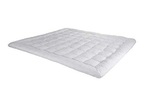 Kuber Industries Soft Microfibre 500 GSM Mattress Padding/Topper for Comfortable Sleep -White -6ft x 6.5ft - King (72x78inch) , CTKTC013961 - Home Decor Lo