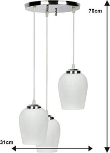 SR Lighting Glass Pendent Celling Lamp Hanging Two Fitting Colorful and Decorative Hanging Light Set of Two