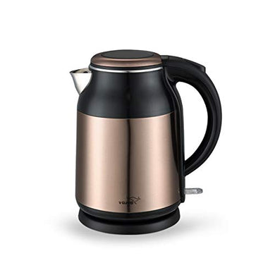 V-Guard VKS17 Prime 1.7L 1900 W Stainless Steel Electric Kettle with Cool Touch Body (Copper Black) - Home Decor Lo