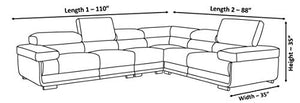 Solid Sal Wood Leatherette 5 Seater Corner Sectional Modular L Shape Sofa Set for Living Room, Beige (Orientation - Right Hand Side Facing) - Home Decor Lo