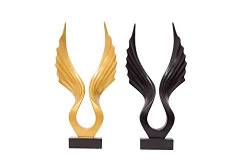 Urban Kursi Ceramic Abstract Retro Wing Figurine Showpiece for Home/Office and Living Room Décor - Home Decor Lo