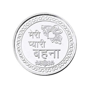 Ananth Jewels BIS Hallmarked 20 Grams Silver Coin BEHAANA Gift for Sister - Home Decor Lo