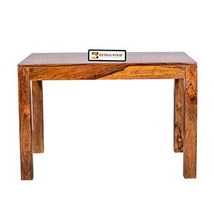 Hariom Handicraft Sheesham Wood Dining Table Set with 3 Chairs +1 Bench | Dining Room Furniture (Dark Honey Finish) - Home Decor Lo
