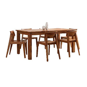 Jangid Handicraft Solid Sheesham Wood 6 Seater Dining Table Set (JH12) - Home Decor Lo